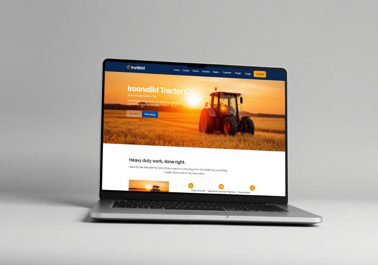 Ironfield Tractor Co. concept website